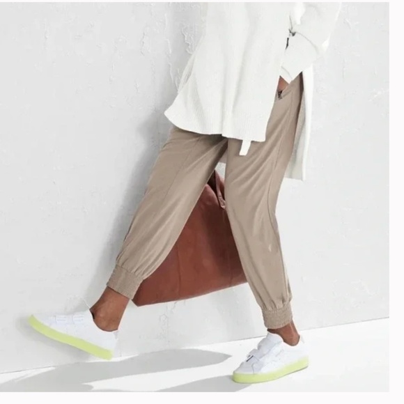 ATHLETA Camden Jogger Pant Brownstone Beige Size 16 - Picture 4 of 13